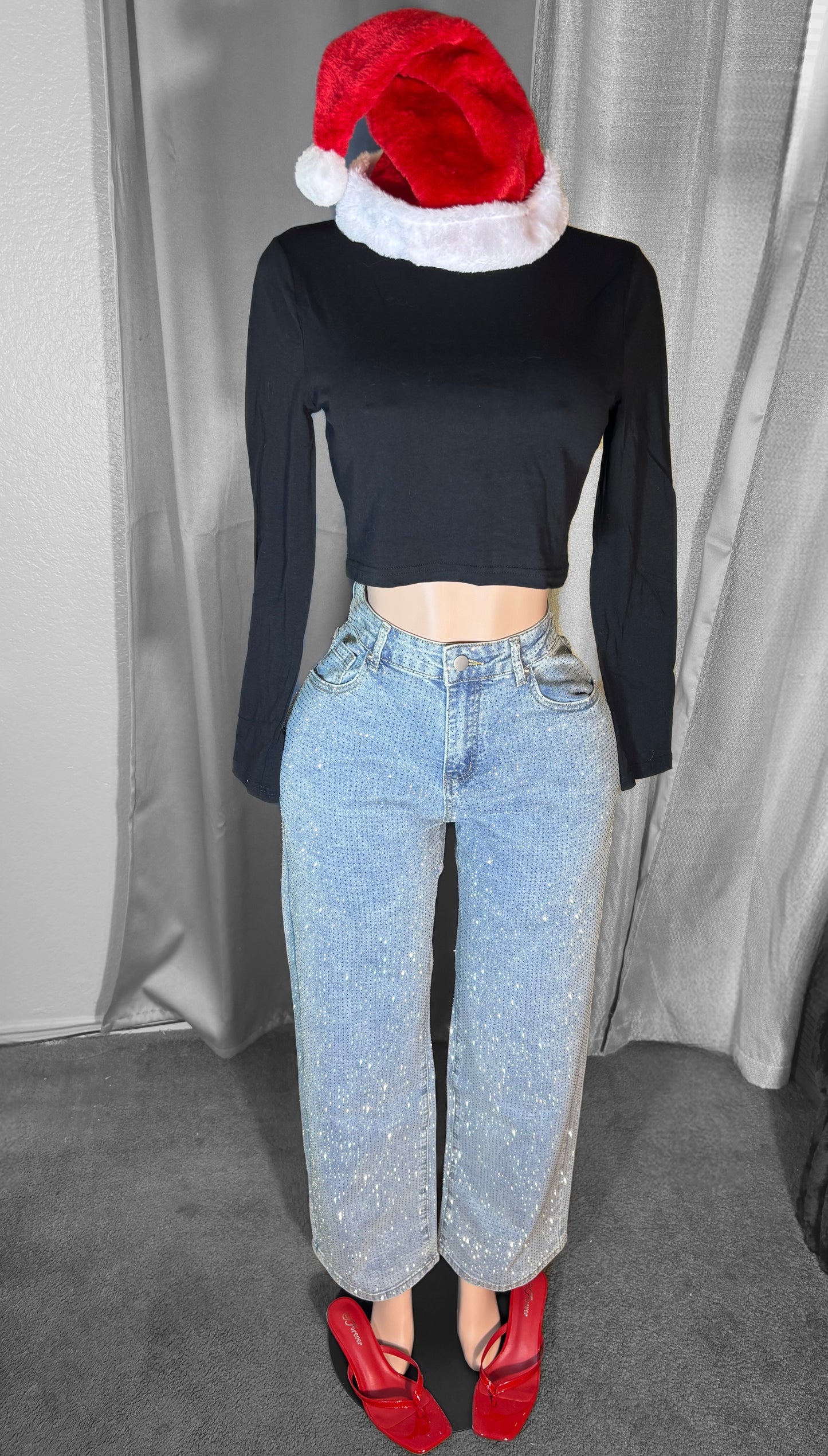 Rhinestone jeans